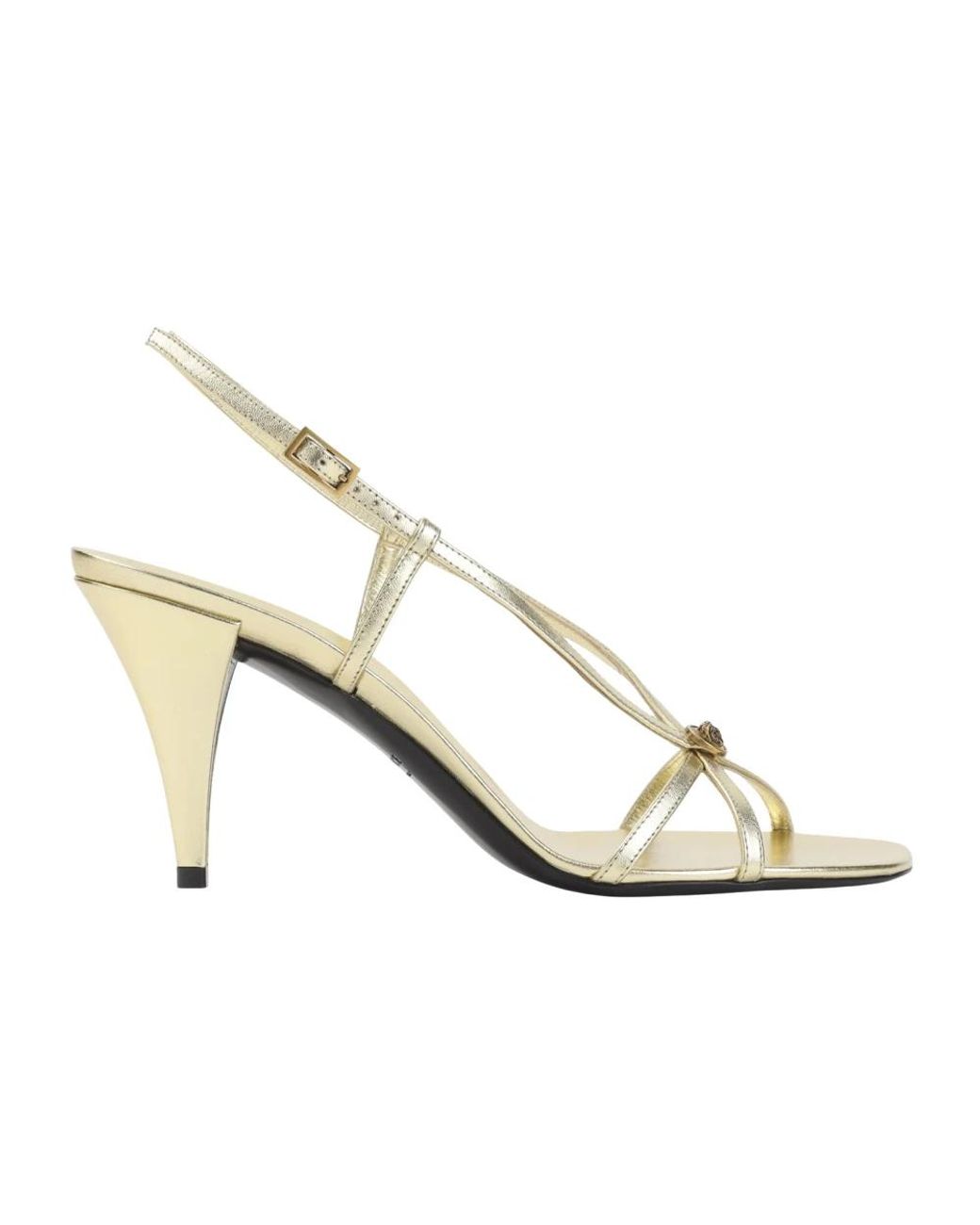 Versace Metallic High Heel Sandals