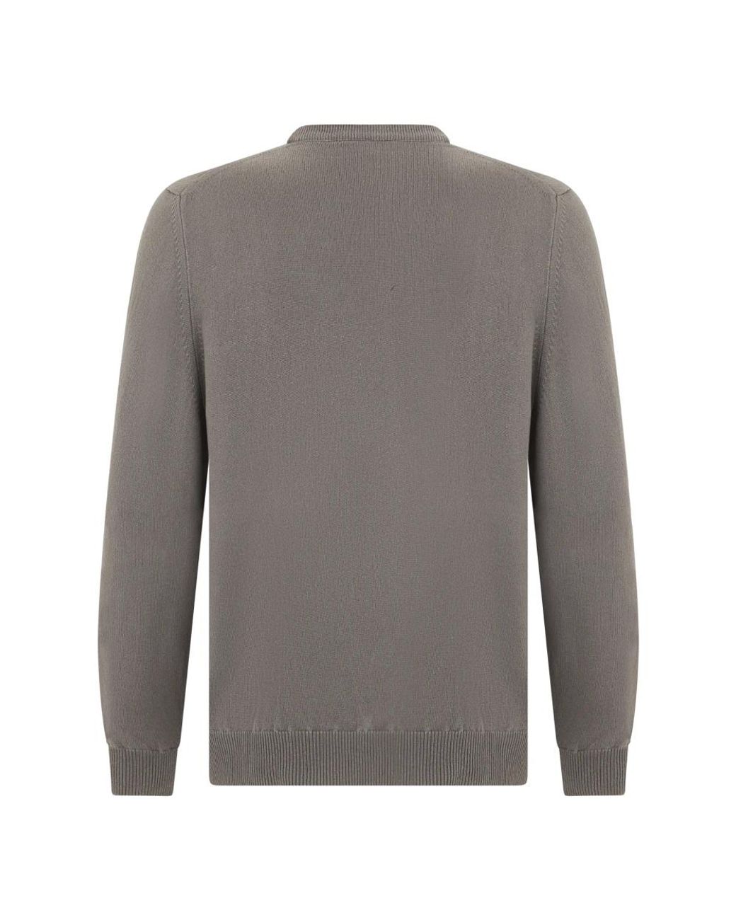 Fedeli Rundhals-Pullover in Gray für Herren