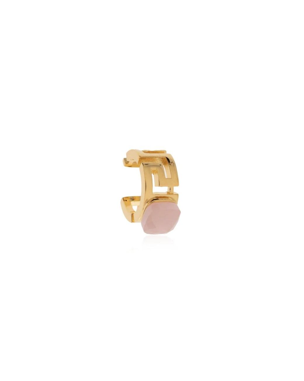 Versace White Ohrring-Manschette Mit Stein