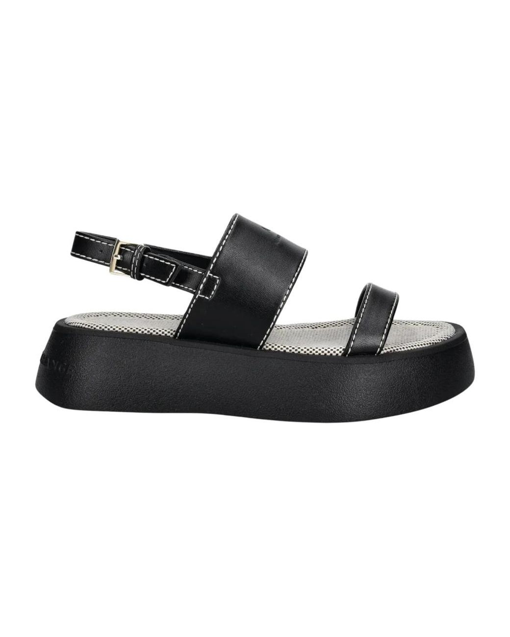 Flat Sandals ARMANI EXCHANGE en coloris Black