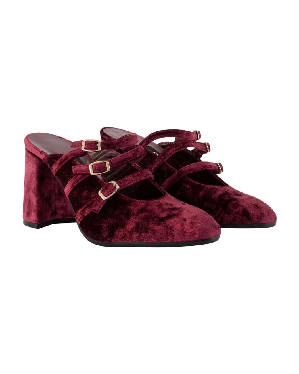 CAREL PARIS Red Heeled Mules