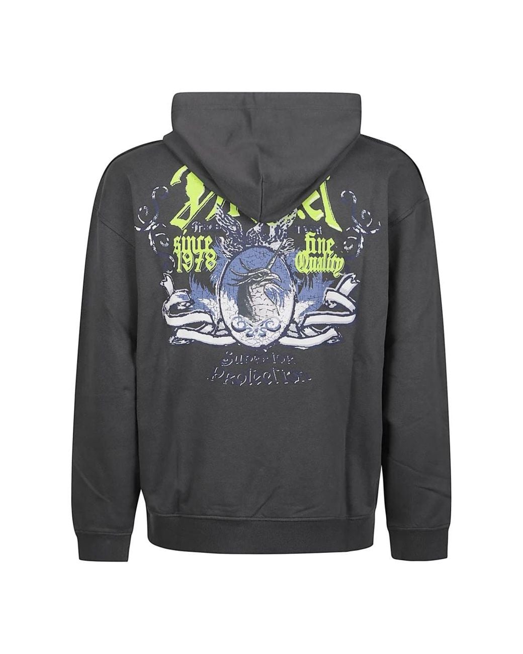 DIESEL Gray Hoodies for men