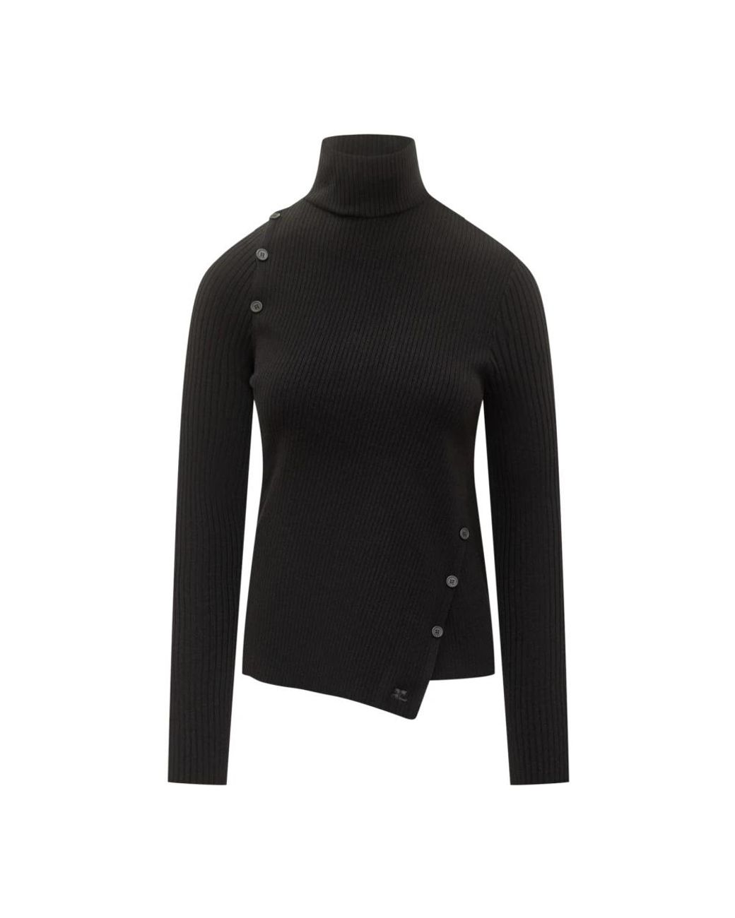 Turtlenecks Courreges en coloris Black