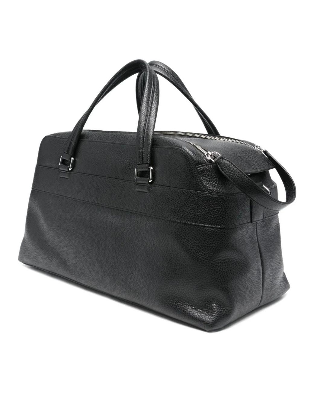 Orciani Black Weekend Bags for men
