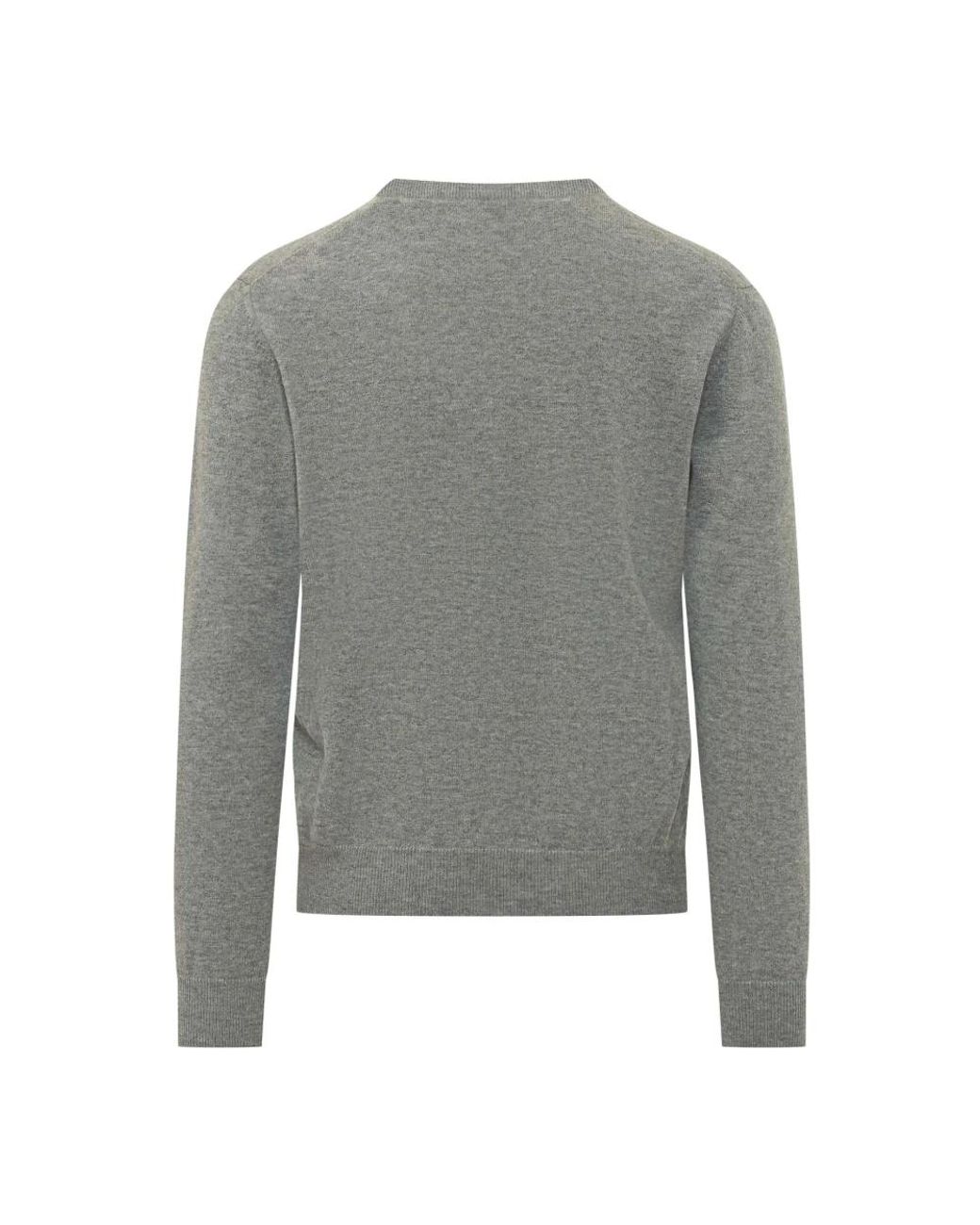 Malo Gray V-Neck Knitwear for men