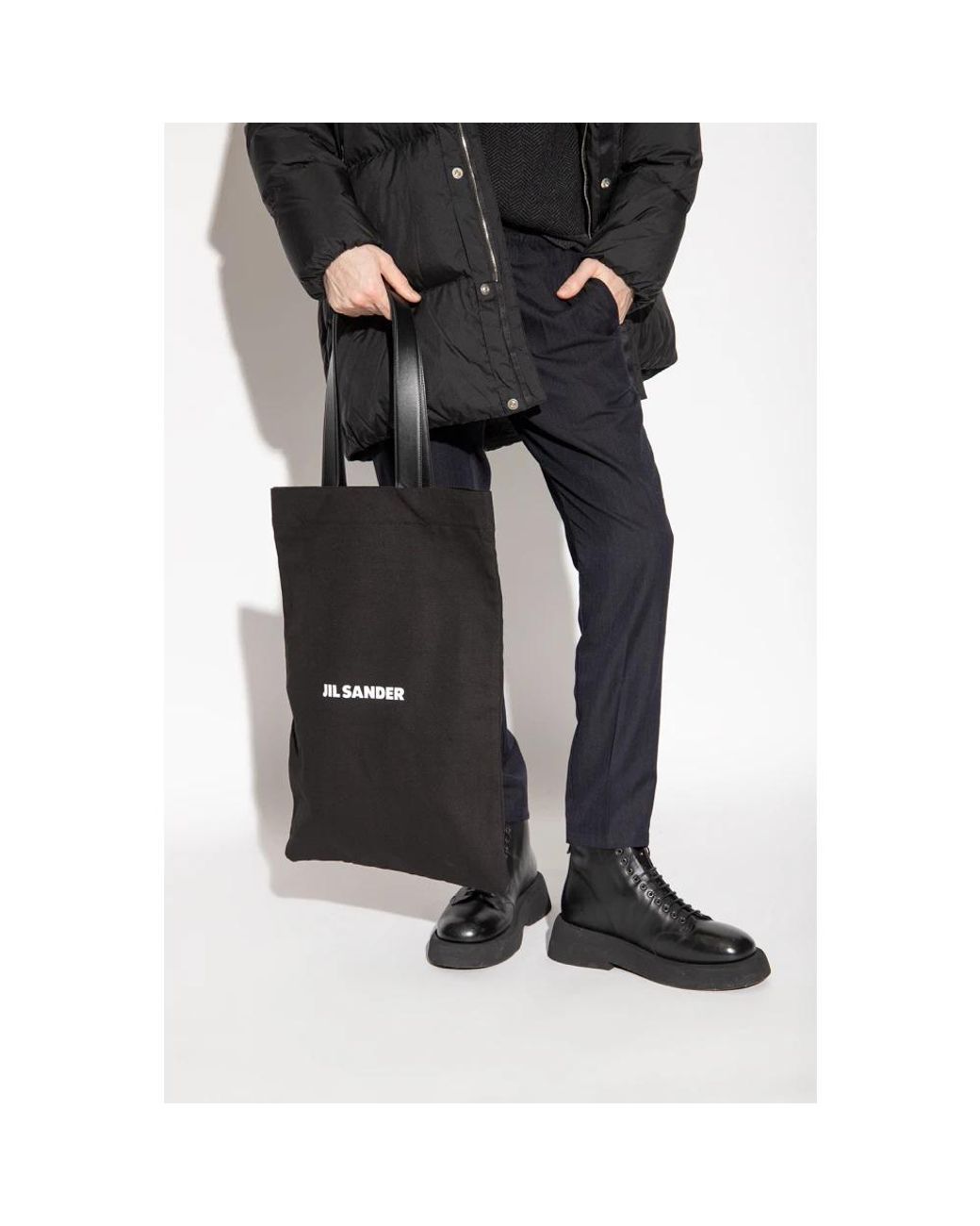 Jil Sander Black Shopping Bags for men