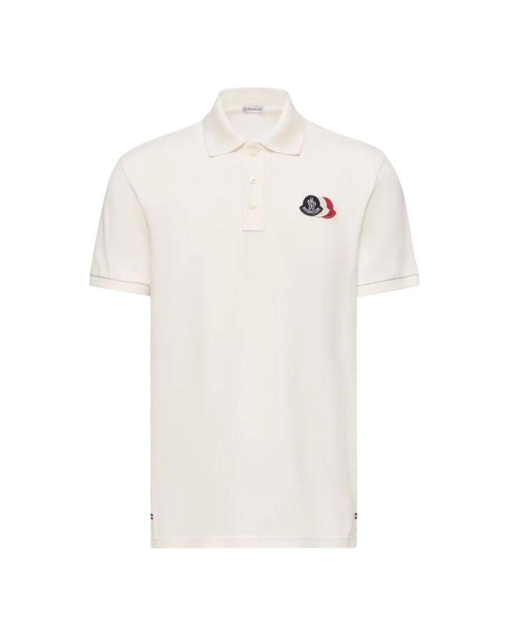 Moncler White Polo Shirts for men