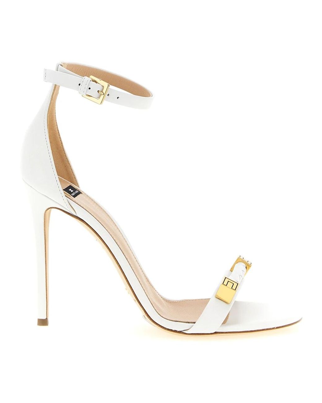 Elisabetta Franchi Metallic High Heel Sandals