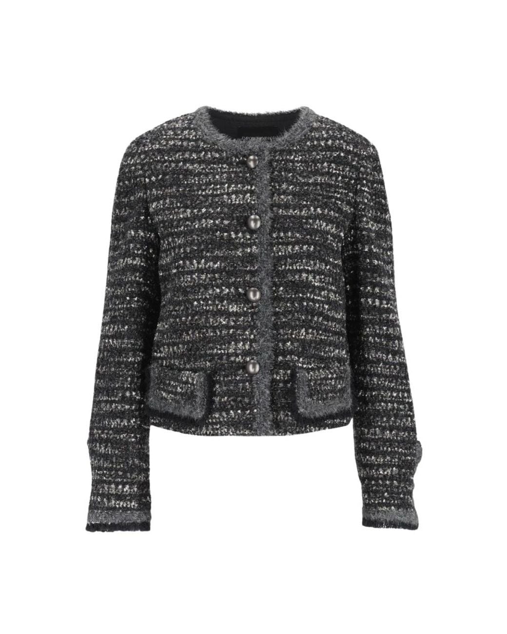 Emporio Armani Black Tweed Jackets