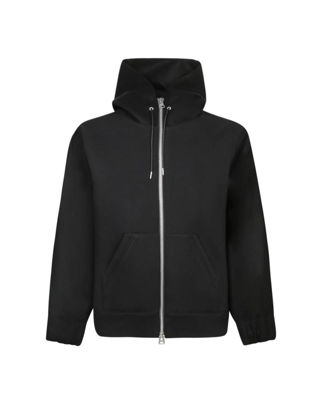 Sacai Black Zip-Throughs for men
