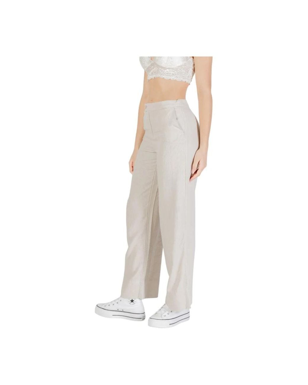 ONLY Gray Wide Trousers