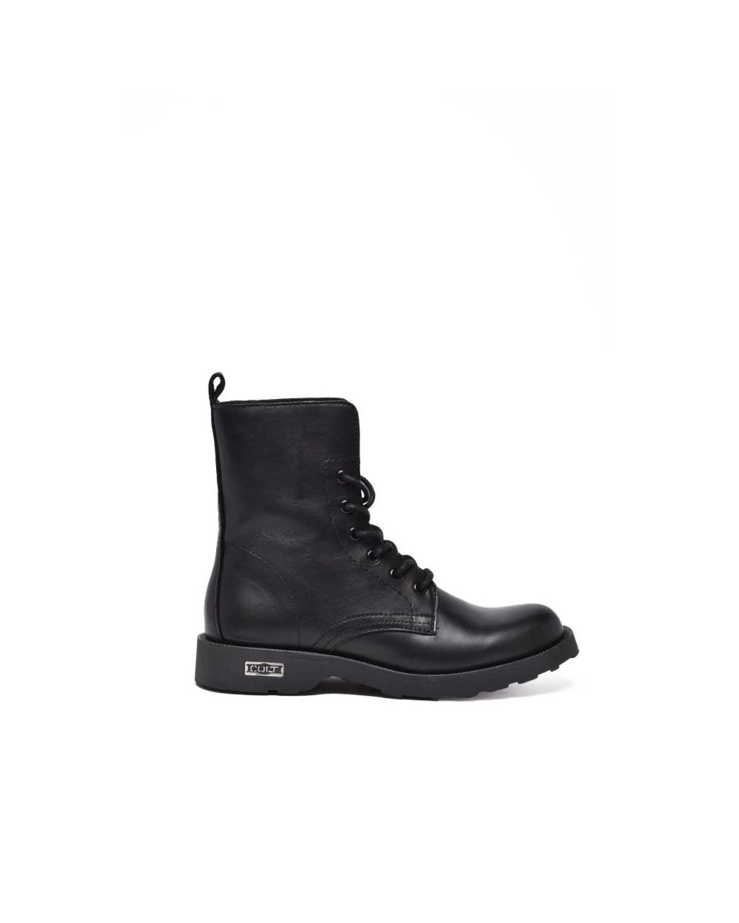 Cult Black Lace-Up Boots