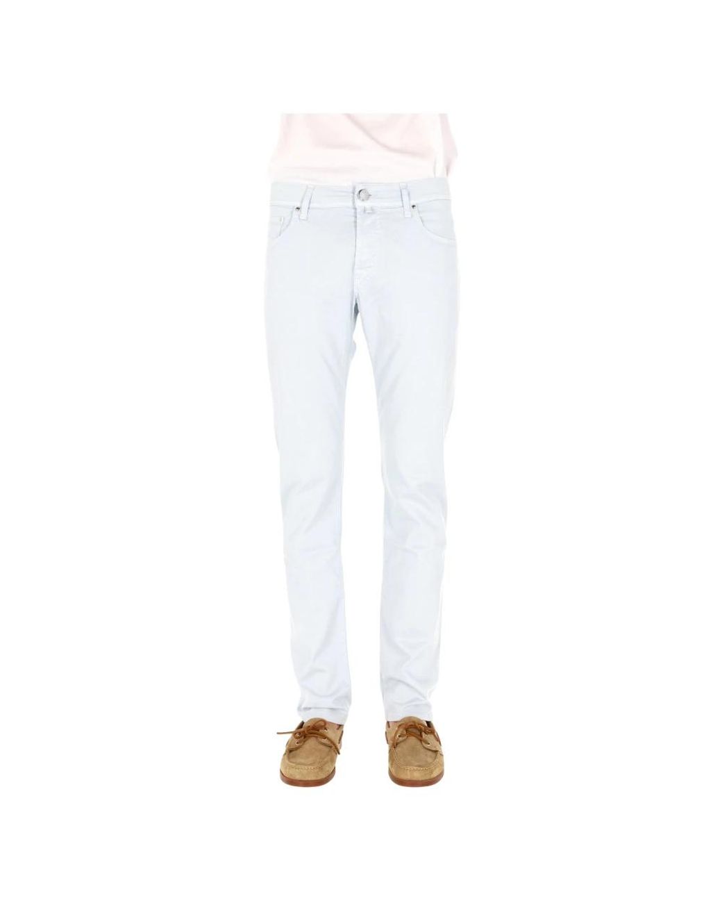 Jacob Cohen White Slim Fit Jeans for men