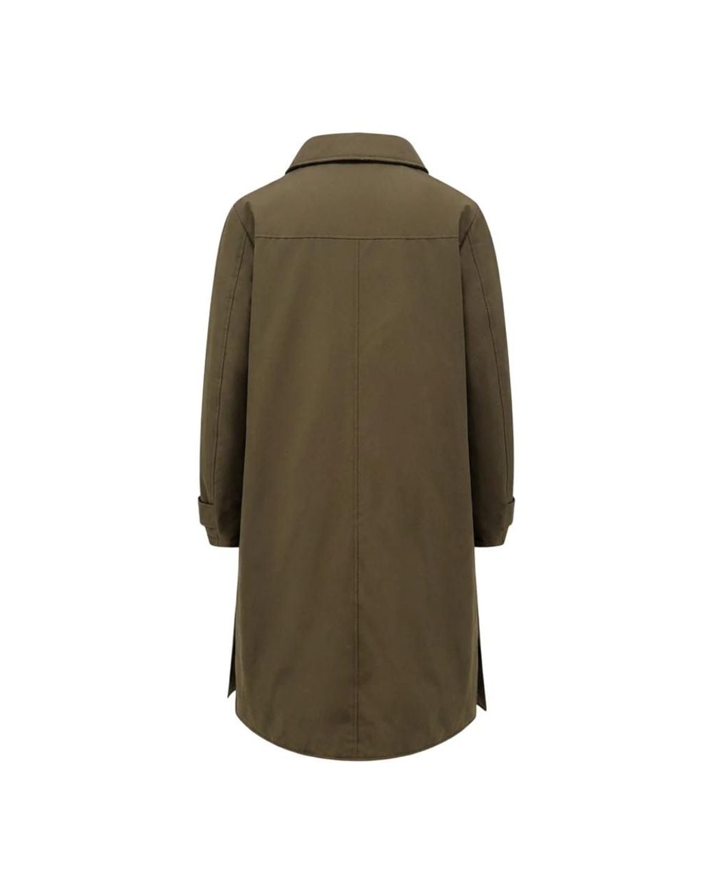 Single-Breasted Coats Aspesi de color Green