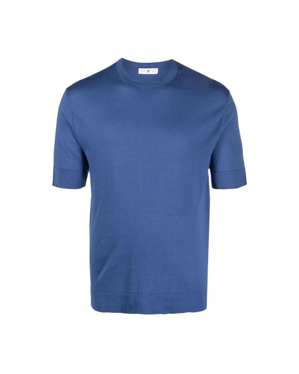 PT Torino Tops ,Blauw ,Katoen T-Shirts in het Blue voor heren