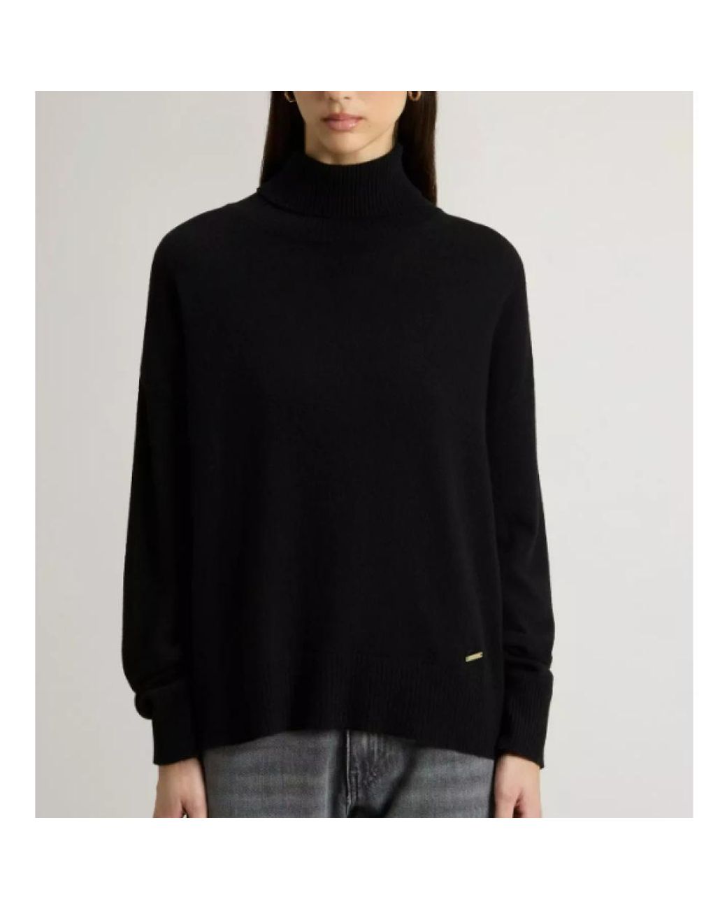 Turtlenecks Woolrich de color Black
