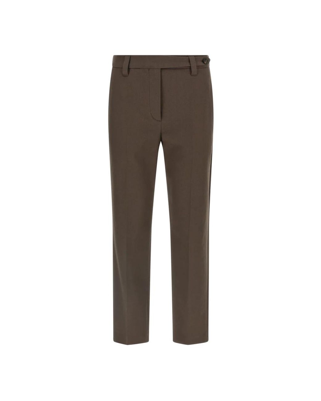 Brunello Cucinelli Brown Slim-Fit Trousers