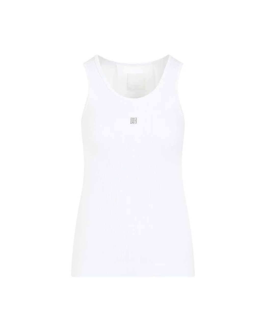 Sleeveless Tops Givenchy de color White