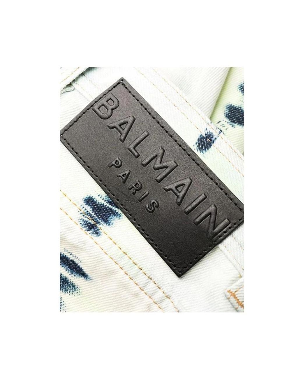 Balmain White Straight Trousers for men