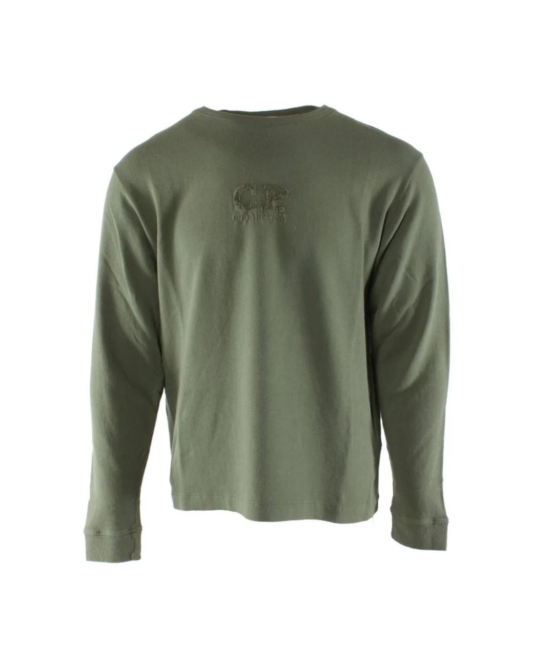C P Company Green Long Sleeve T-Shirts for men