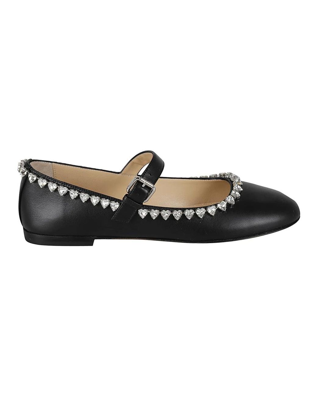 Mach & Mach Black Ballerina Shoes