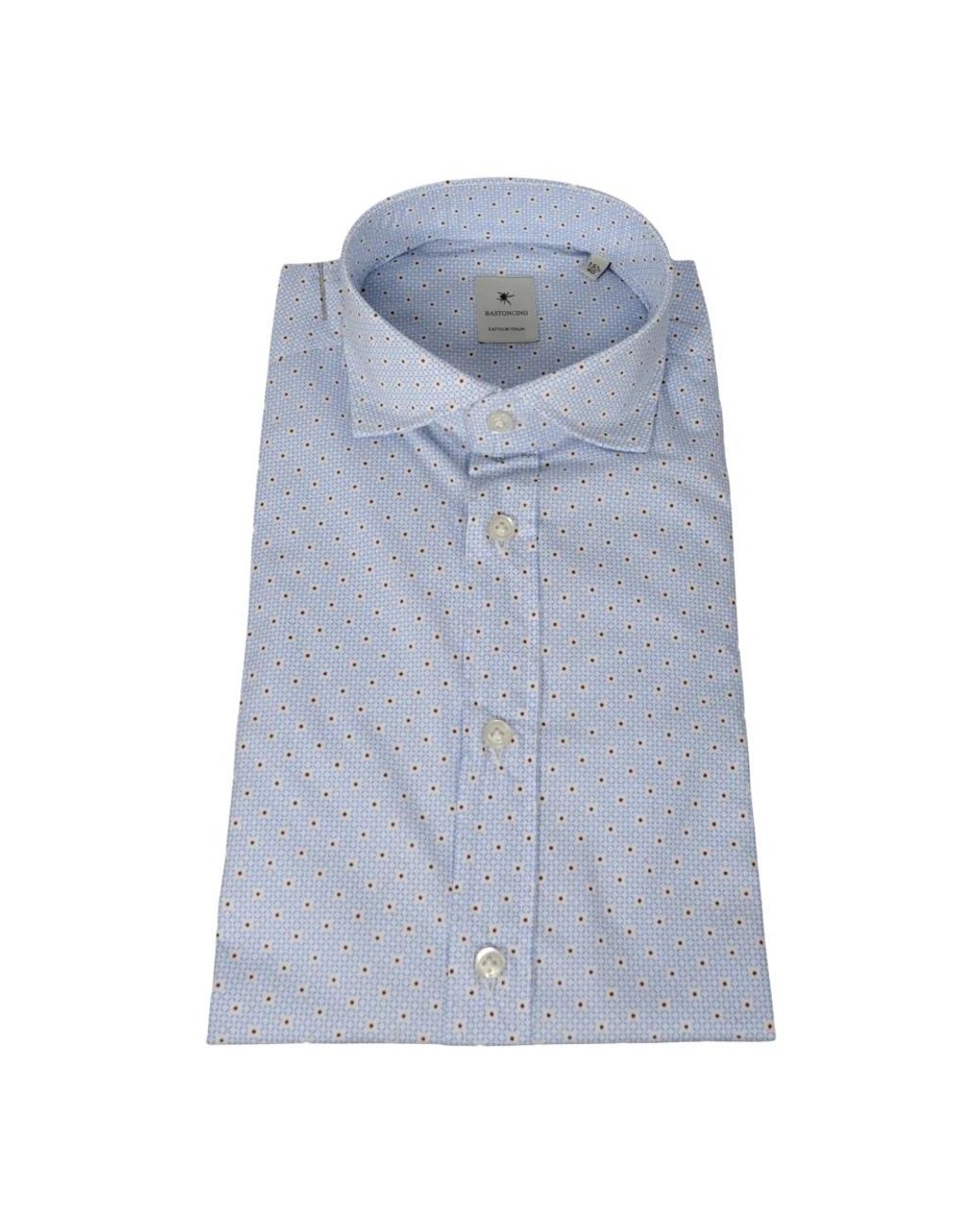 BASTONCINO Blue Formal Shirts for men
