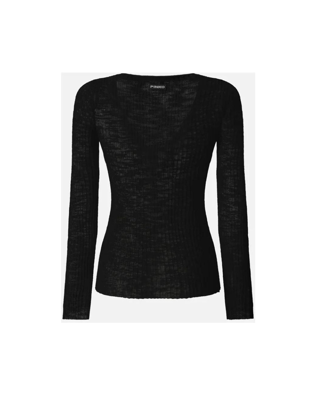Pinko Black V-Neck Knitwear