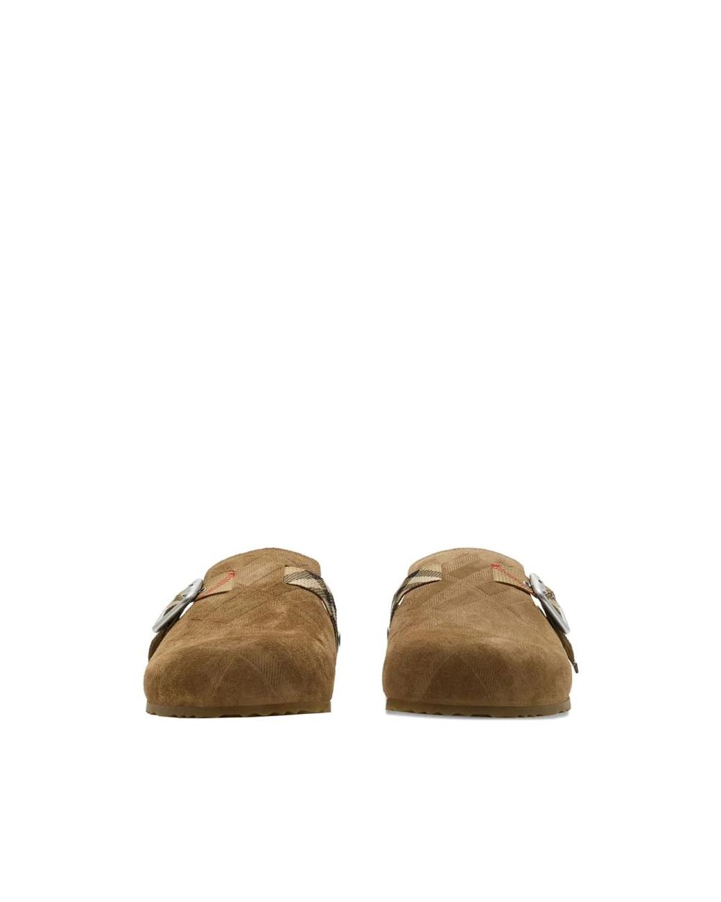 Mules Burberry en coloris Brown