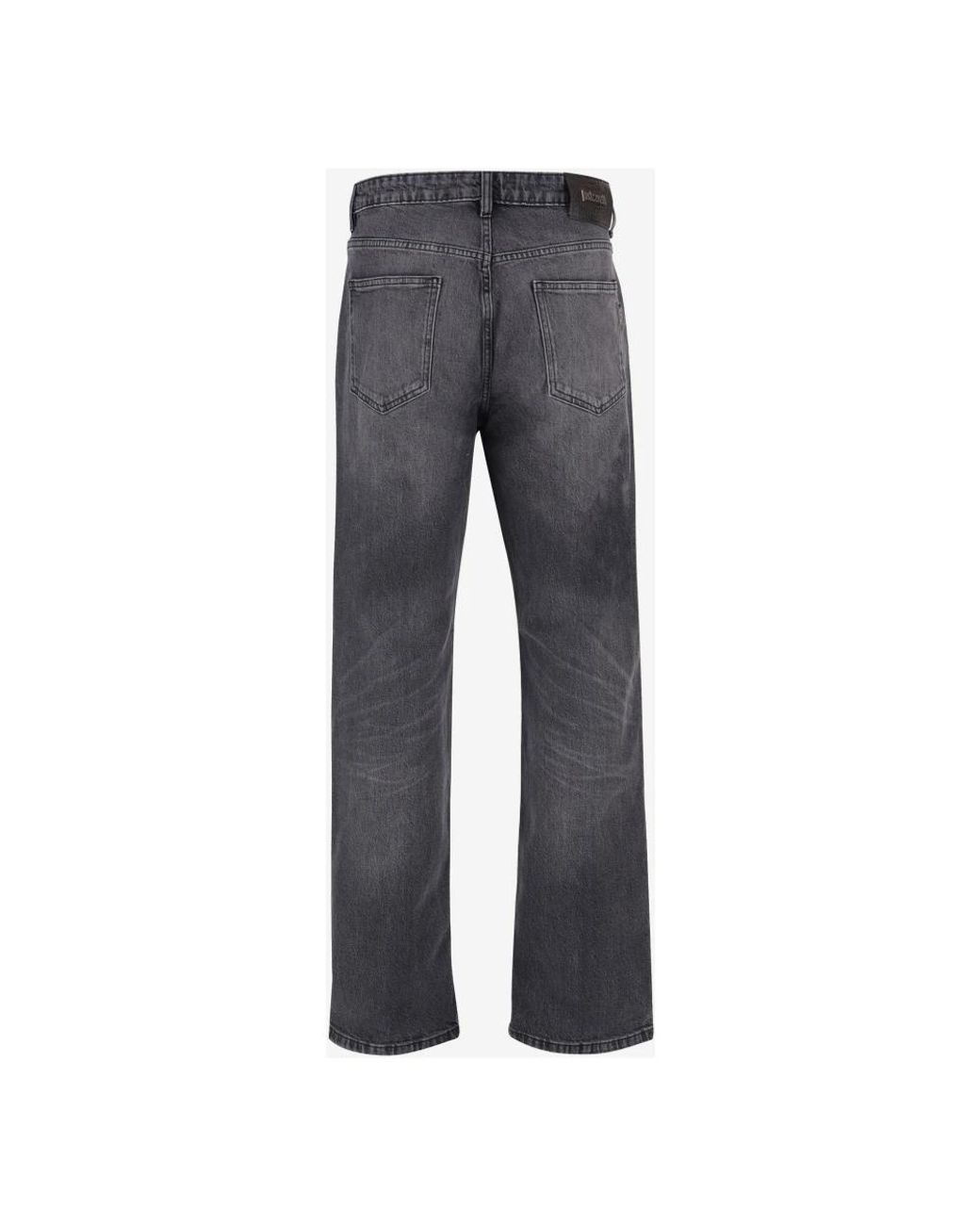 Just Cavalli Gray Straight Fit Jeans for men