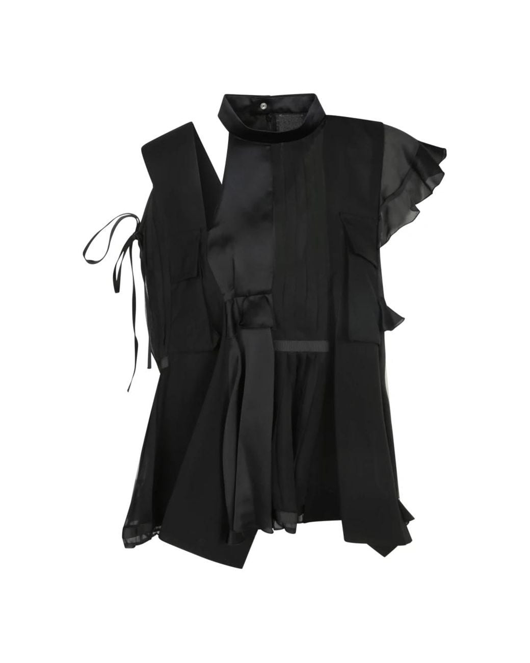Sacai Black Blouses