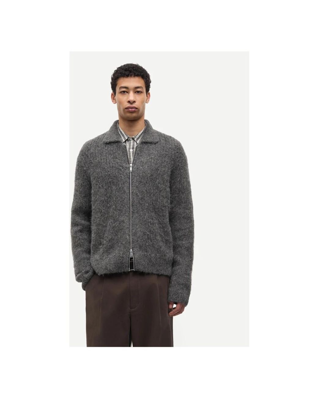 Cardigans Samsøe & Samsøe de hombre de color Gray