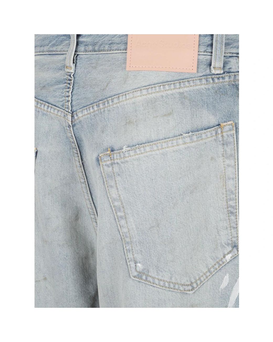 Acne Blue Straight Fit Jeans for men