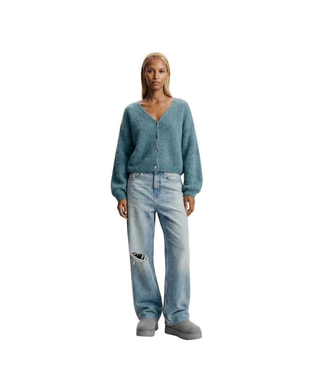 Cardigans American Dreams de color Blue