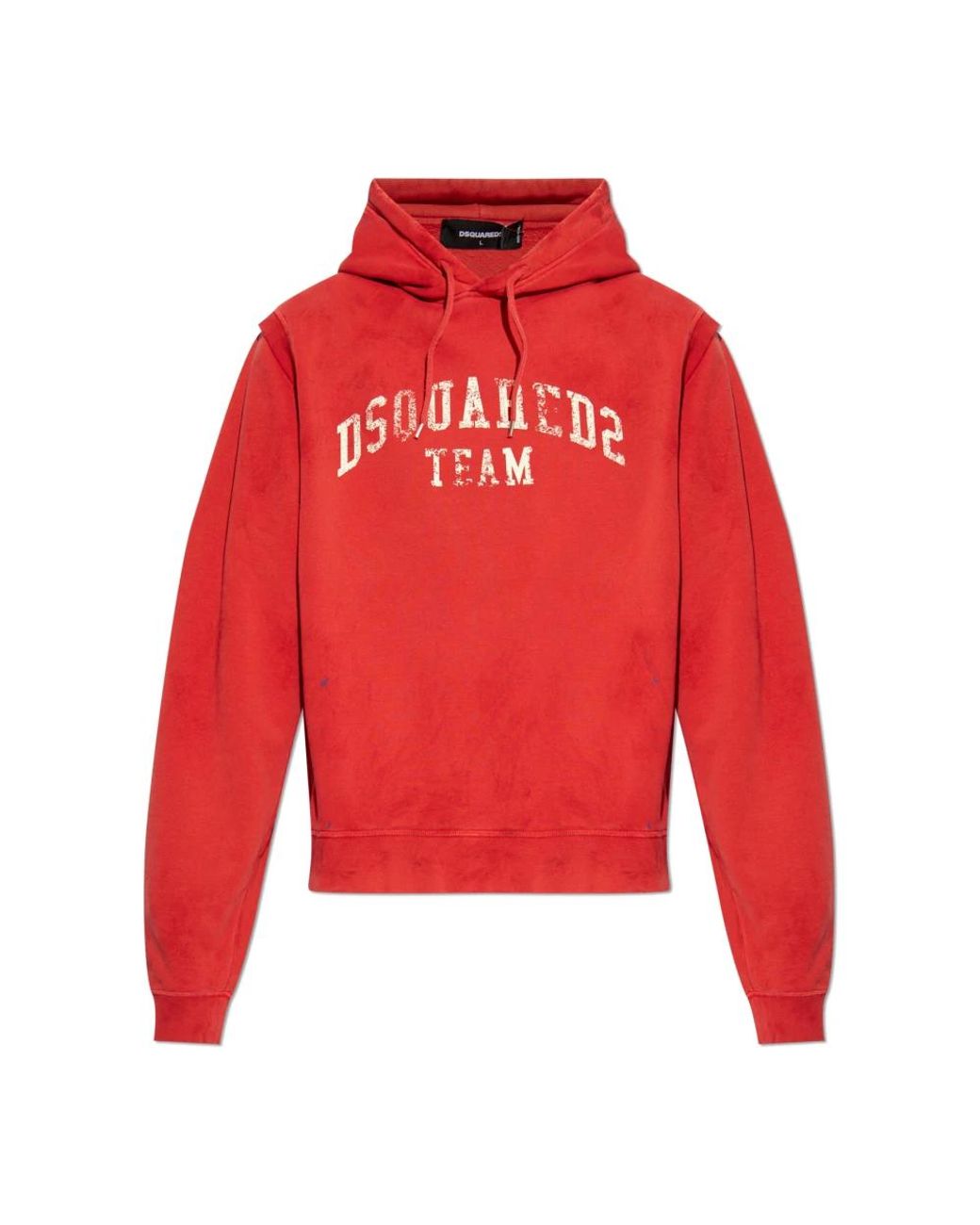DSquared² Hoodies & Sweatvesten ,Rood ,Katoen Sweatshirts & Hoodies in het Red voor heren