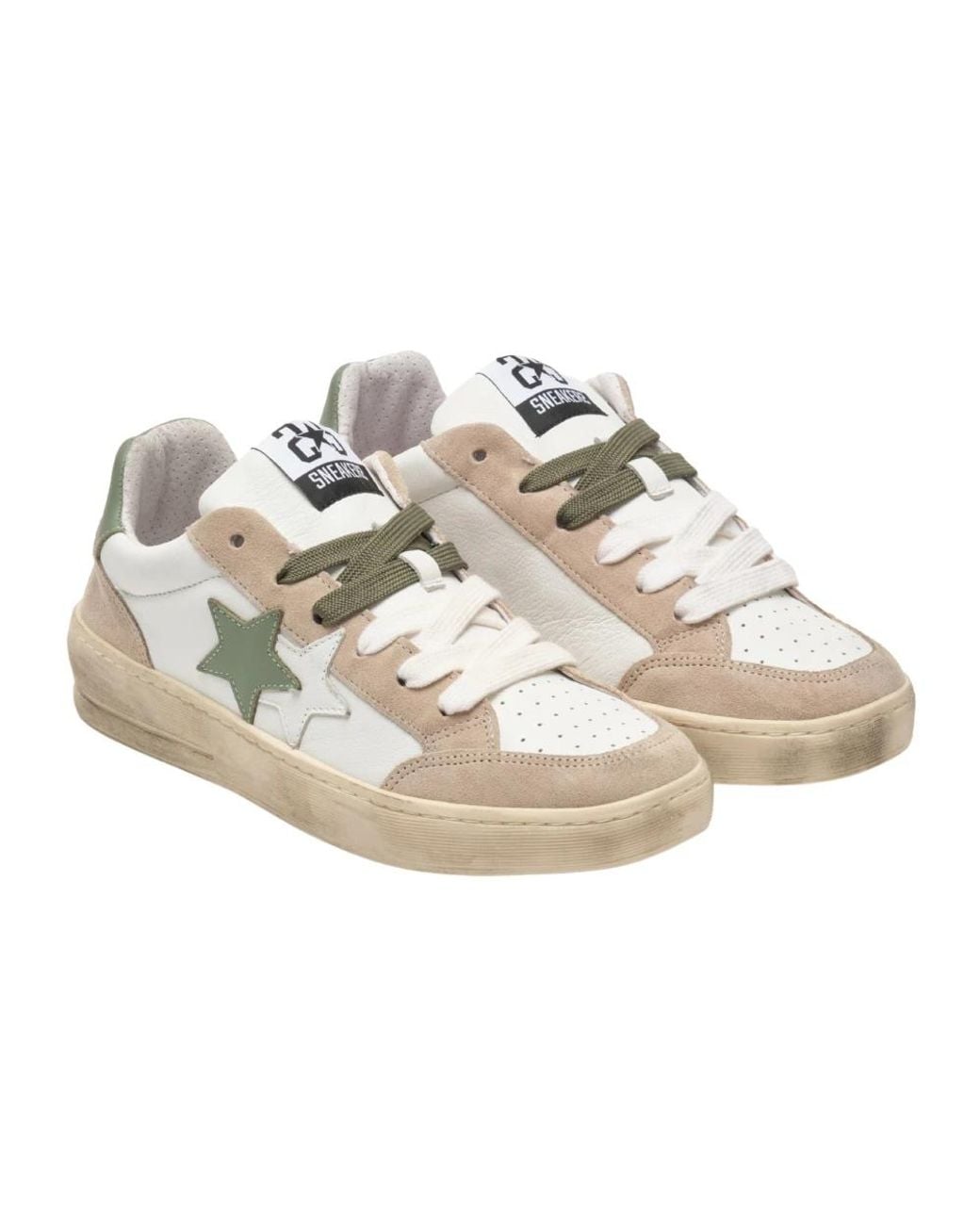 2 Star White Sneakers for men