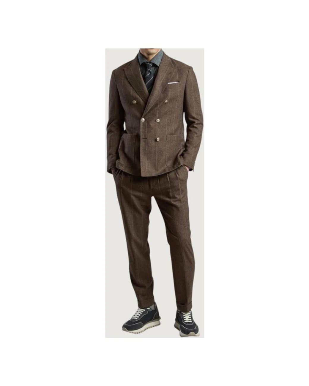 Double Breasted Suits Eleventy pour homme en coloris Gray