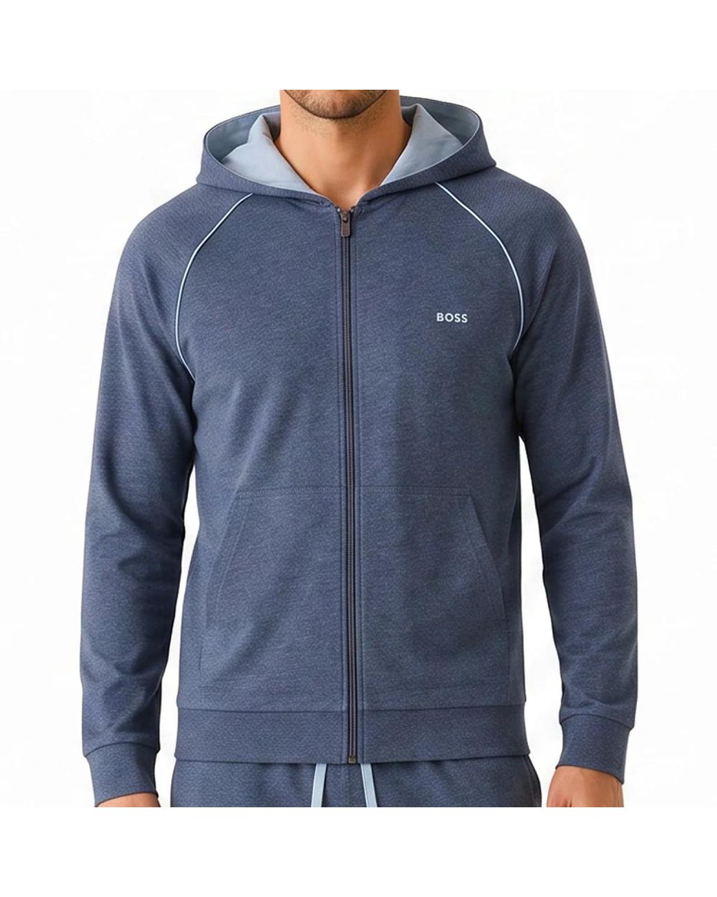 Boss Blue Zip-Throughs for men