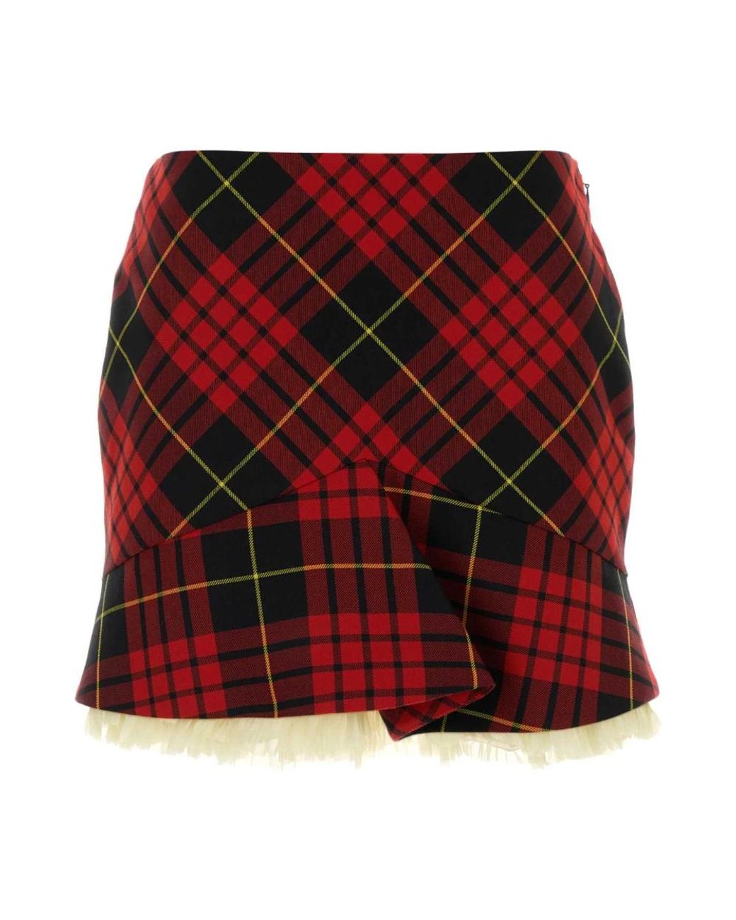 McQueen Red Short Skirts