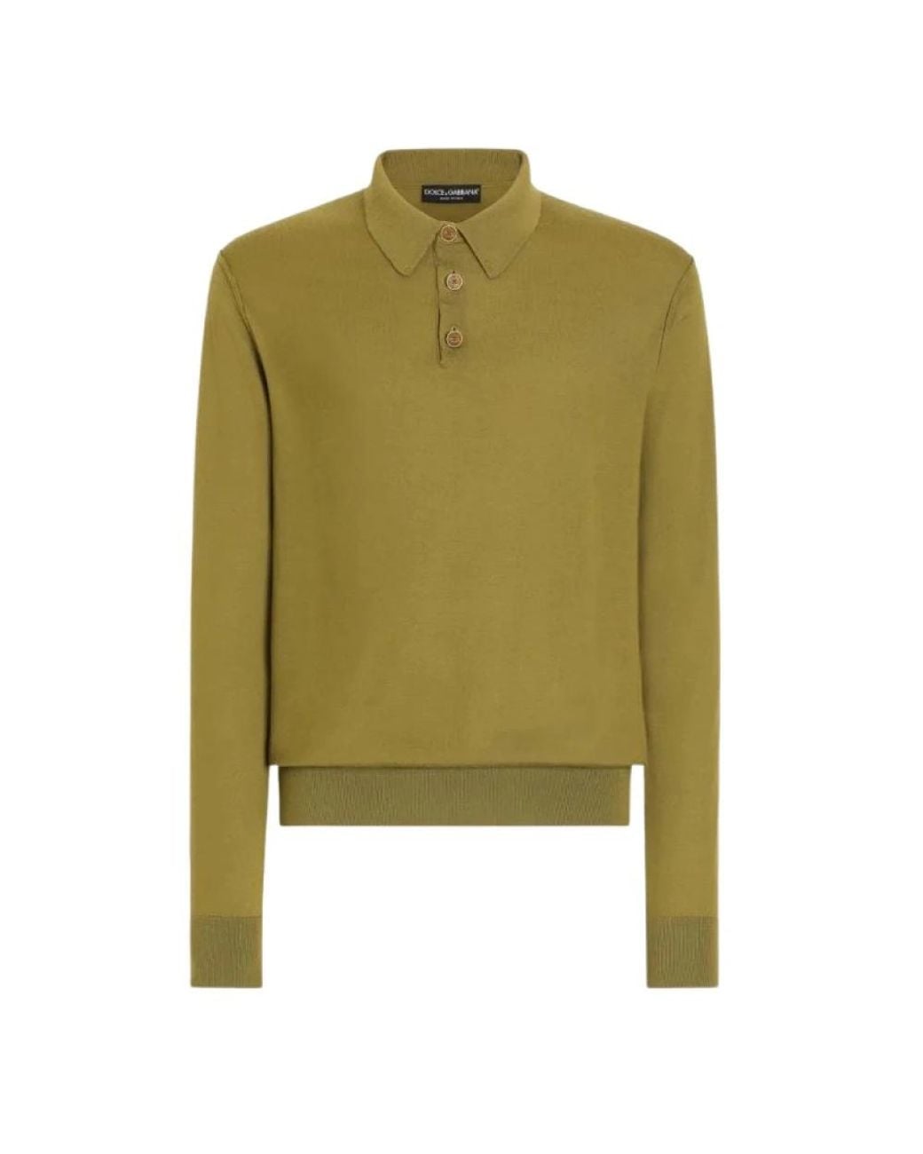 Dolce & Gabbana Green Polo Shirts for men