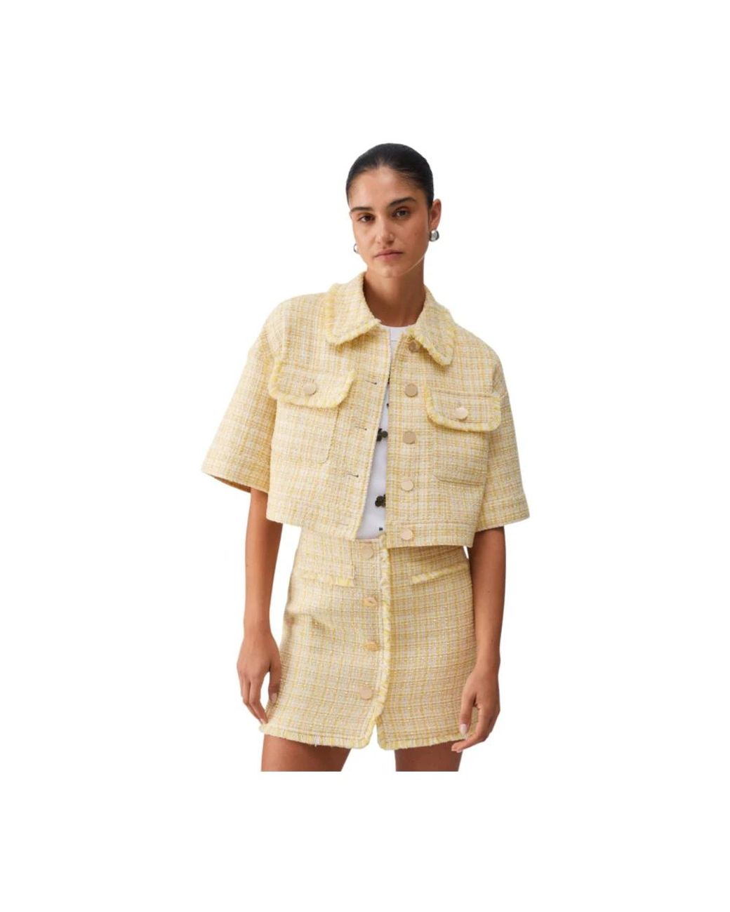 Liu Jo Metallic Tweed Jackets