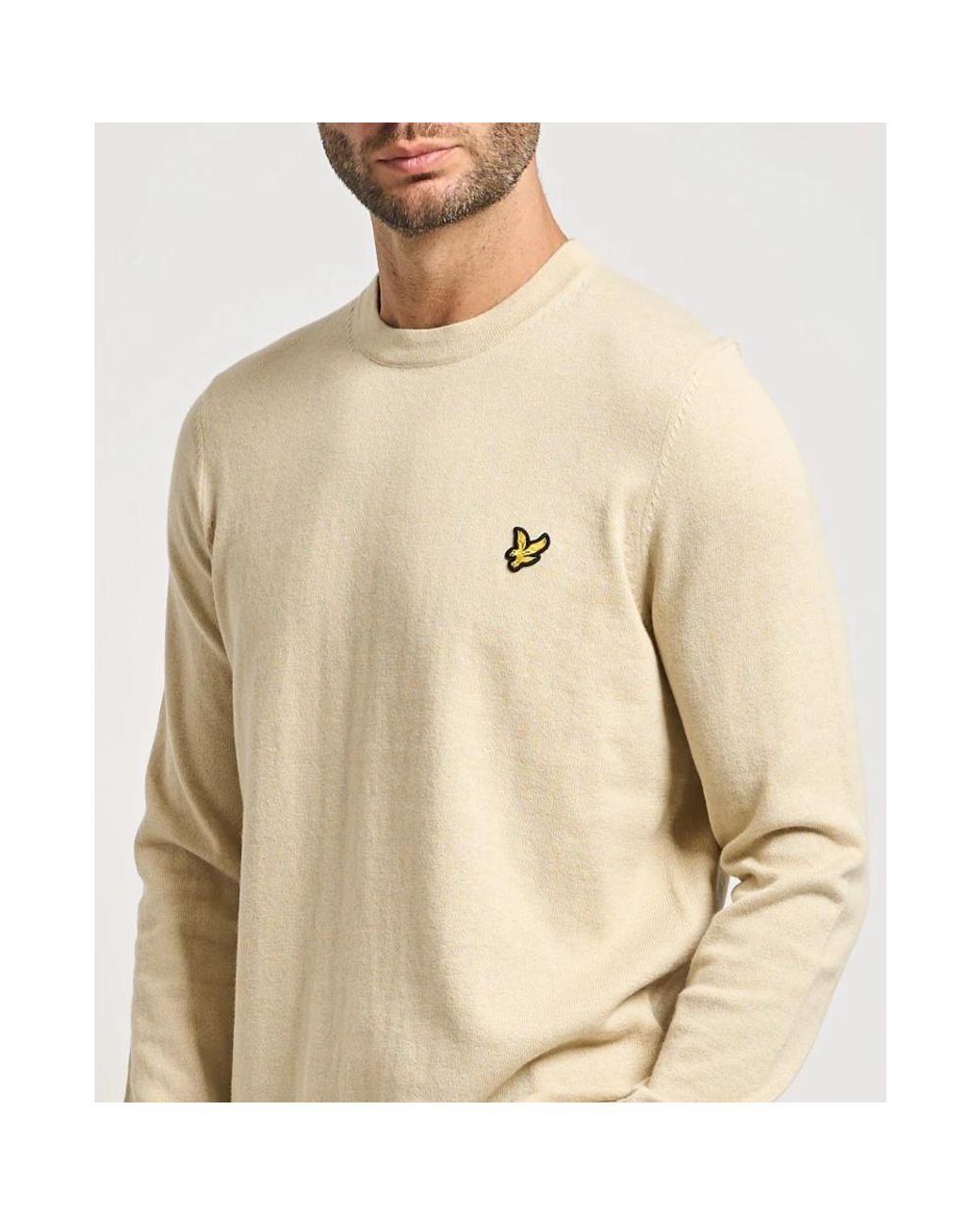 Lyle & Scott Natural Round-Neck Knitwear for men