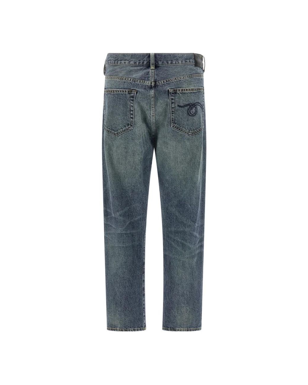 R13 Blue Straight Fit Jeans