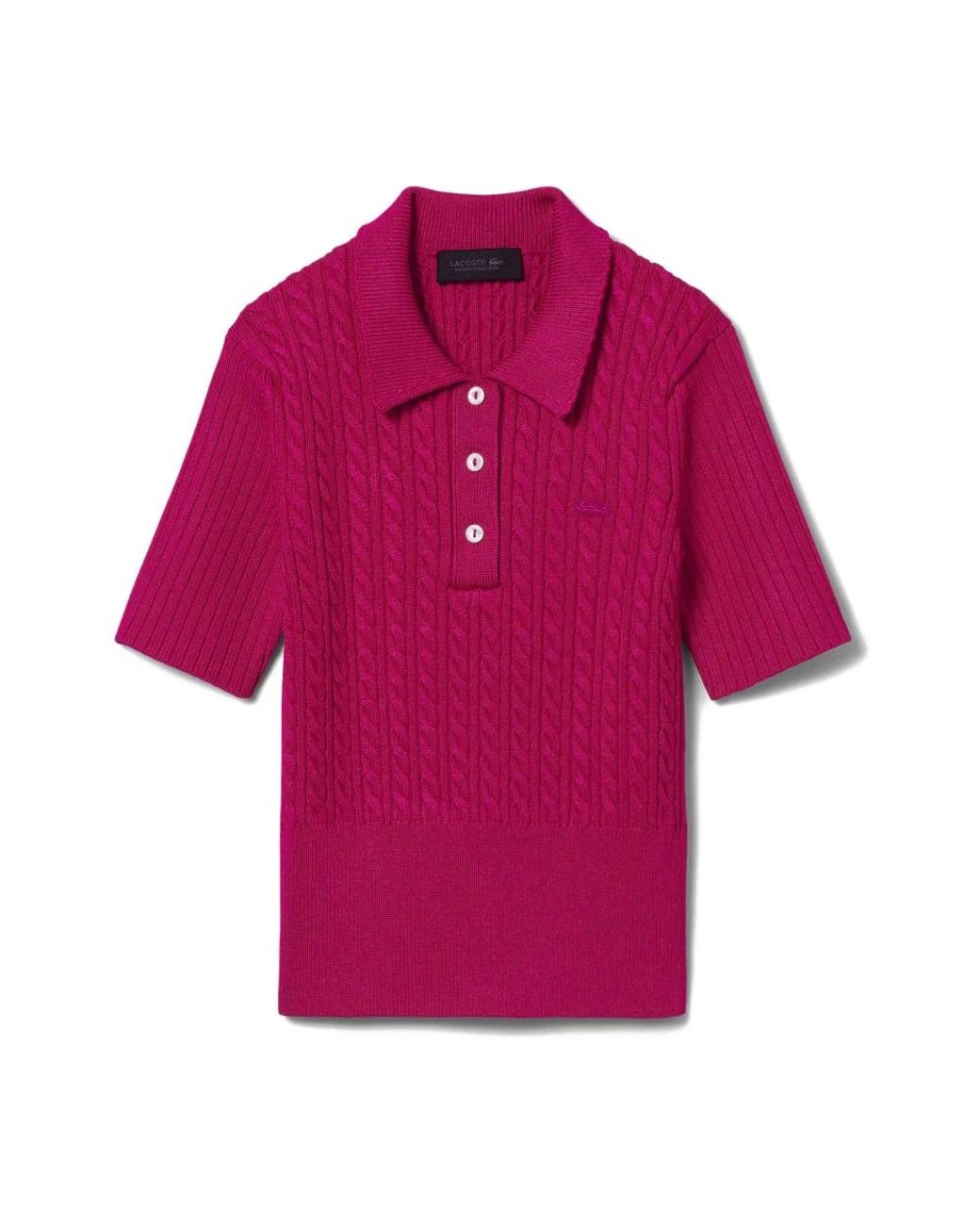 Lacoste Tops ,Roze ,Leer Fashion Show Polo Miro in het Purple