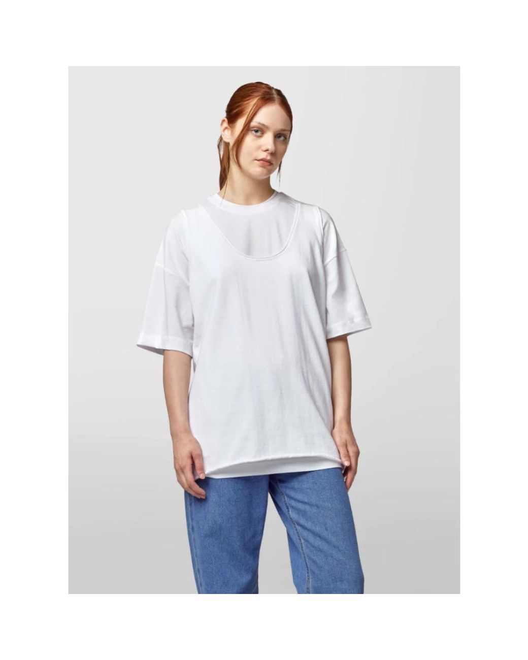 Sleeveless Tops Alpha Studio de color White