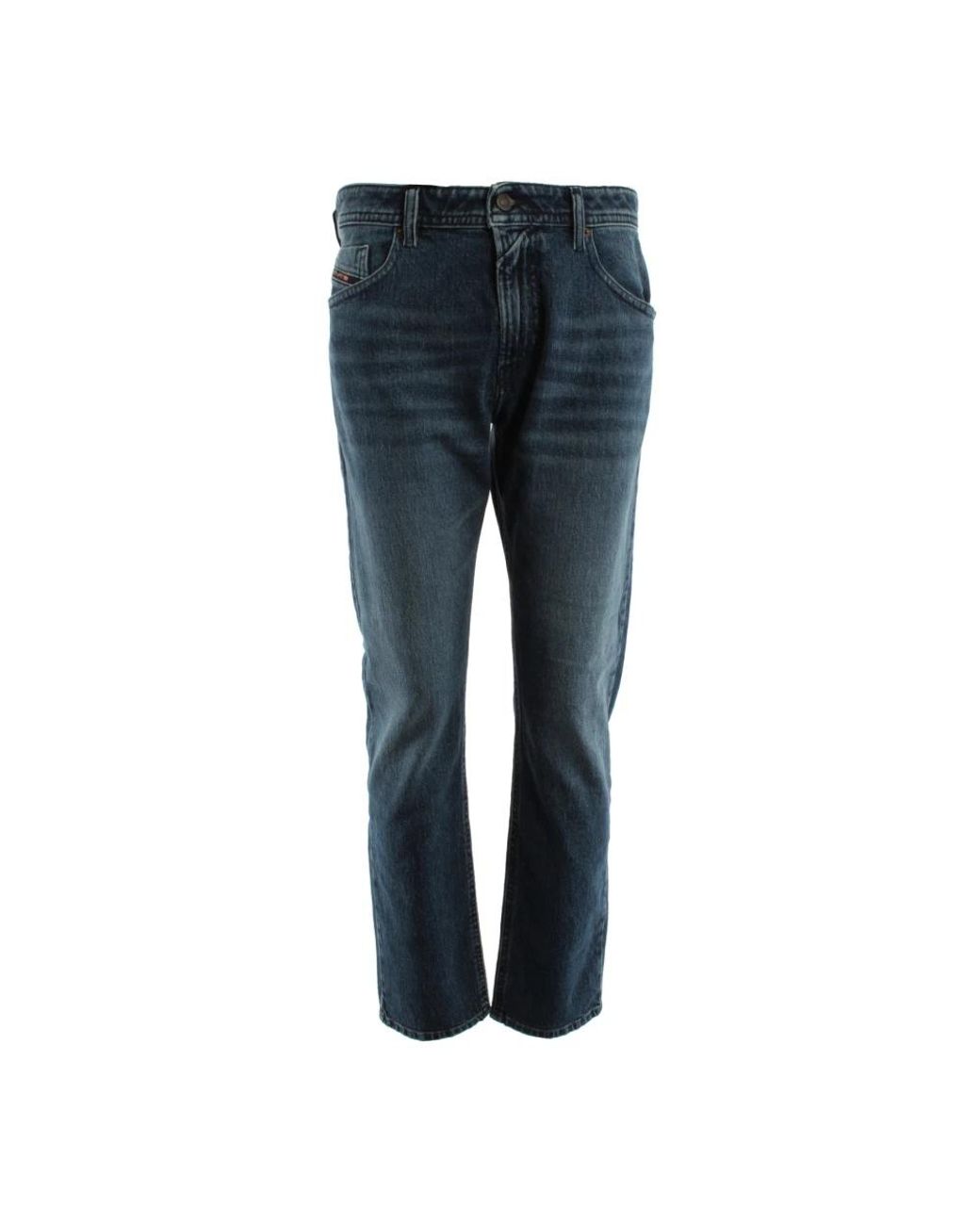 DIESEL Blue Straight Jeans for men
