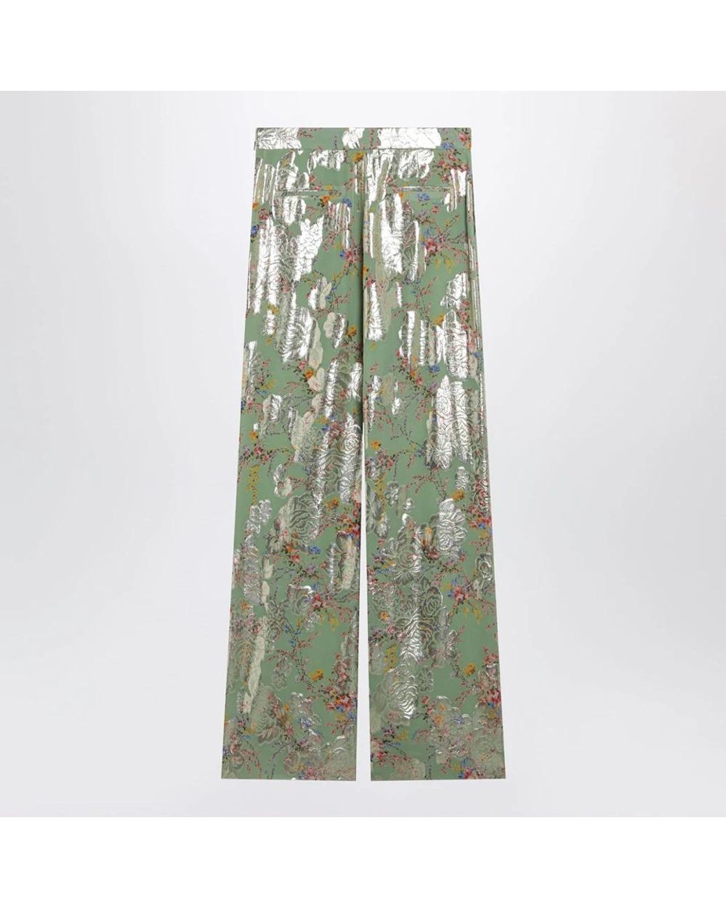 Valentino Garavani Green Wide Trousers