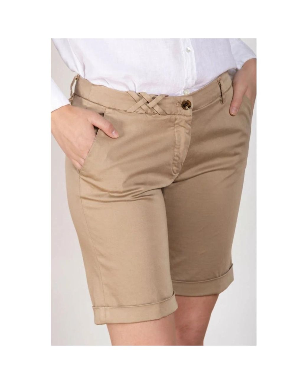 Mason's White Casual Shorts