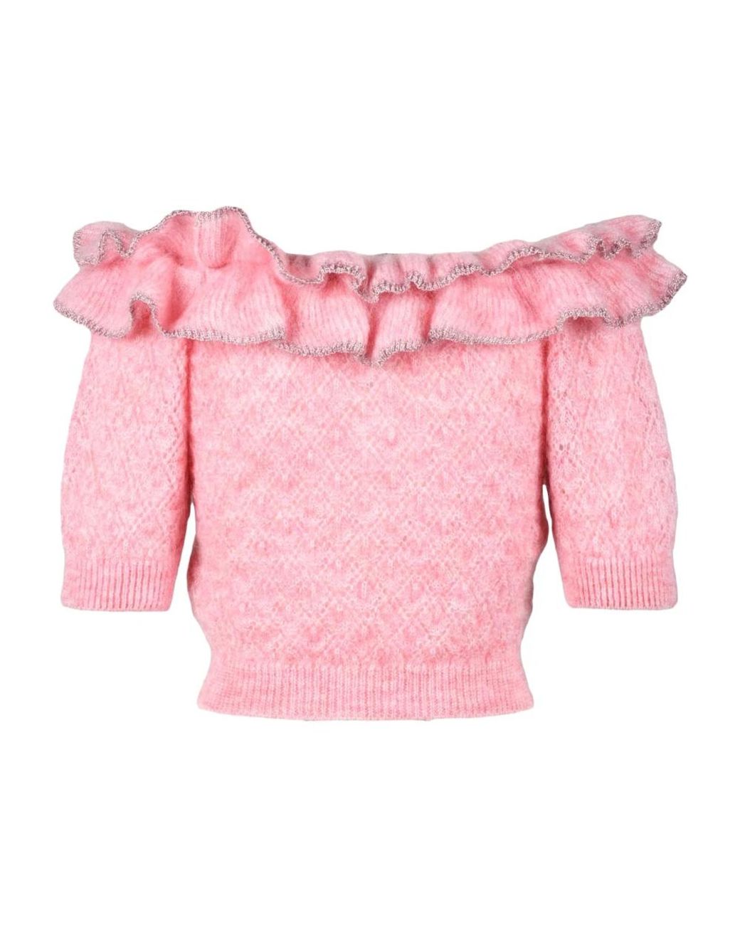 Alessandra Rich Pink Round-Neck Knitwear