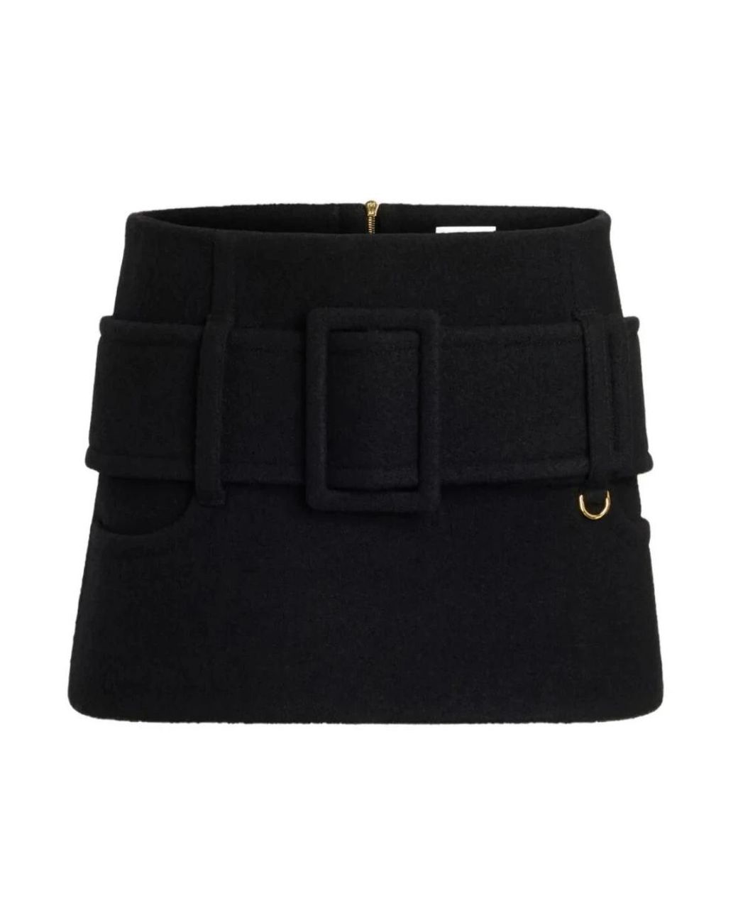 Patou Belted Mini Skirt in het Black
