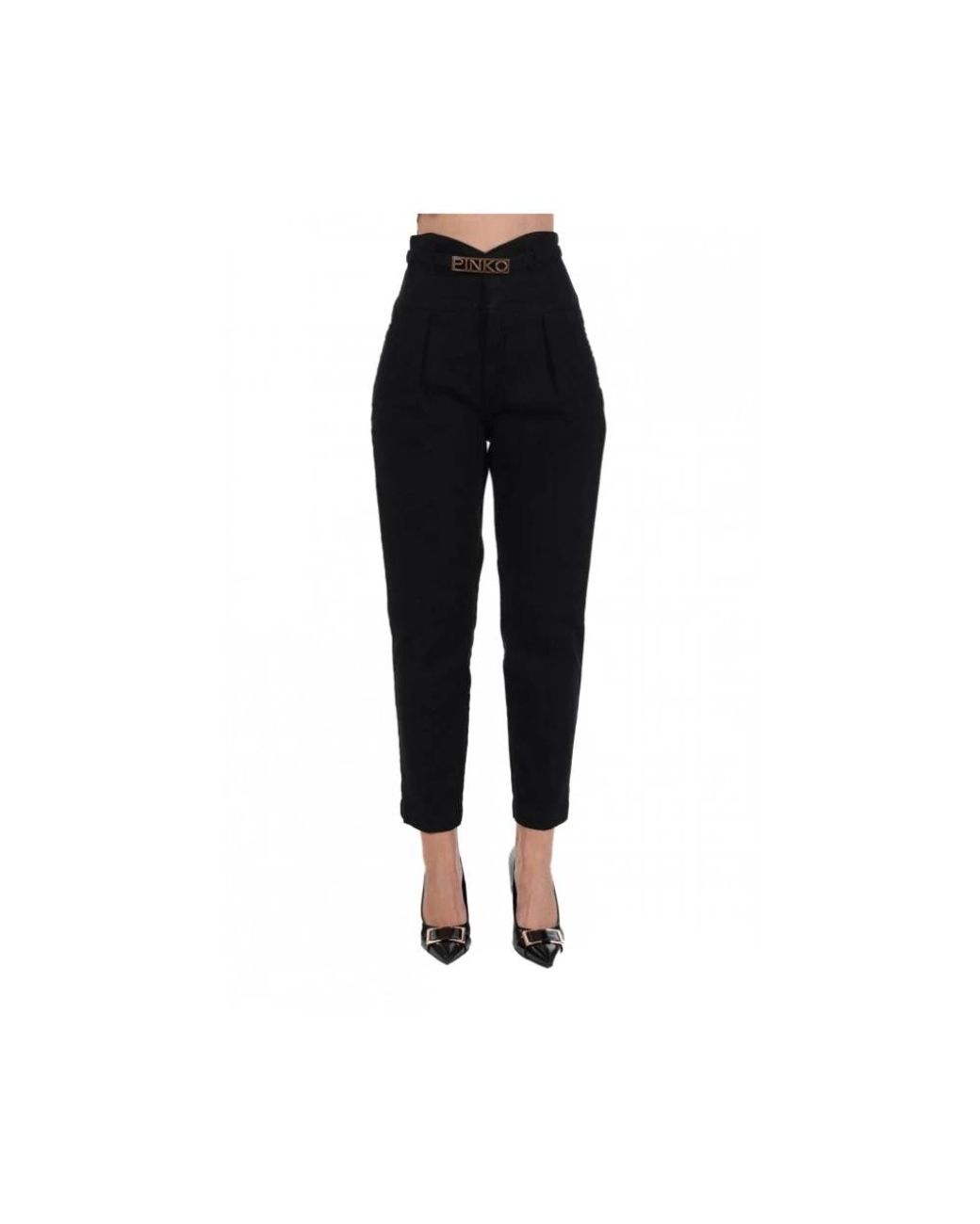 Pinko Black Tapered Trousers